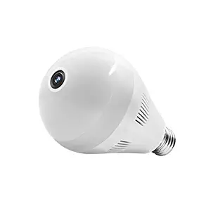 BabyTiger 1080P Light Bulb WiFi Panoramic IP Security Surveillance System Camera with IR Motion Detection, Night Vision, 2-Way Audio for Home, Office.