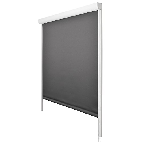 Sol Royal® Kassettenrollo SolReflect 60x175cm anthrazit Thermorollo – seitliche Führungsschienen – ohne Bohren - 2