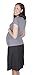 Mija - Elegant double fold Smart Office Maternity Pregnancy skirt 1017 (UK18 / XXXL, Black)
