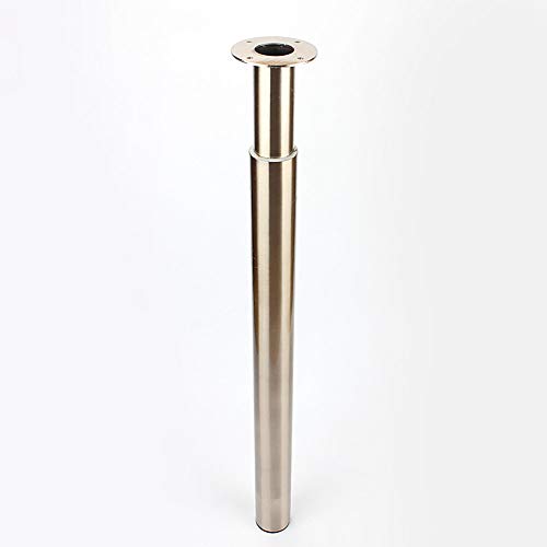 Preisvergleich Produktbild Fishroll Faltbarer Laptop-Tisch, verstellbare Tischbeine, 710-1100 mm, Bürohöhe Tischbeine, Möbelbeine gebürsteter Stahl