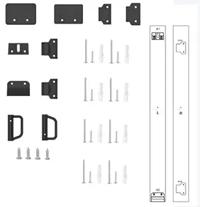 Babepai Hardware Replacement Parts Kit for Retractable Baby Gate, Full Set Wall Mounting Accessories Brackets Anchors Screws Wall Spacers Latches Repair Parts for Retractable Gate Asin B08WWCB288