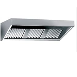 Hotte aspirante avec hotte murale en acier inoxydable sans moteur (B1600 x T700 x H450 mm) Gastro Gastronomie