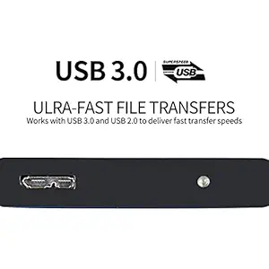 MAXBELL New Portable HDD External Hard Drive Disk USB 3.0 for PC Laptop Blue 500GB