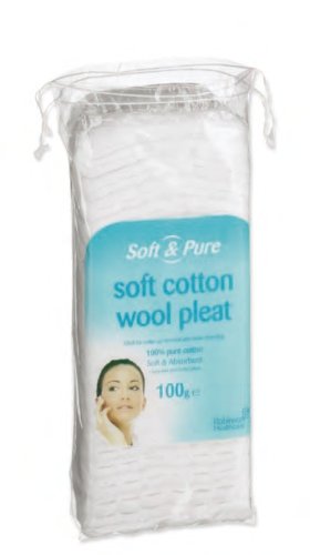 Soft & Pure Cotton Wool Pleat 100g X 12, (Price inclusive of 20% VAT)