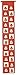 Produktbild Adventskalender Filz - rot/weiß, 130 cm, Menge: 3 (Neu)