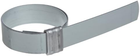 BAND-IT JS3119 Junior 3/4" Wide x 0.030" Thick, 3" Diameter, Galvanized Carbon Steel Smooth I.D. Clamp (50 Per Box)