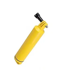 Action Pro Floating Bobber Hand Grip Handle Monopod Screw with Strap Compatible with All GoPro Hero 10 9 8 7 6 5 4 3+ 3 SJCAM Yi Eken 4k Action Camera (Yellow)