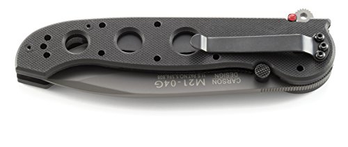 M21 Carson Folder, Black G10 Handle, Plain - 5