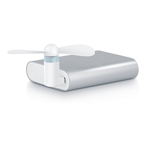 CSL – USB / micro USB Ventilator für Smartphone | für Handy, Smartphone etc. mit USB / micro USB anschluss | portabel & kompakt | weiß - 2