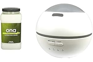 ONA Misting Dome & ONA liquids For Odour Neutralising Diffuser (Dome White + Liquid Fresh Linen 3.27L)