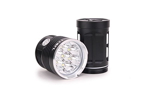 TFCFL 10200 Lumen 7xCREE XM-L T6 LED Taschenlampe 4×18650 Batterien Licht 70W Lampe - 6