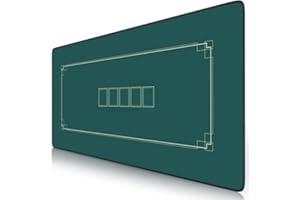 ZOWUBNK 900 x 400mm Poker Mat Mouse Pad, Rubber Mat Poker Topper for Tables, Portable Poker Table, for Poker Chips & Poker Games (XXL, Green)