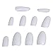 SODIAL(R) 500Pcs False Nail Tips White French False Nail Art Tips Acrylic Makeup DIY Oval Shape