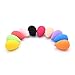 Dolovemk 2PCS Beauty Makeup Blending Sponges, Undereye/Eyelid Foundtion Applicator Wedges, Small Soft Flawless Semi-Egg Shaped Sponge Blender, Size: 42mmx30mm (Non-Latex) (Random Colors)