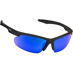 Cressi Speed Gafas de Sol, Unisex Adulto, Negro/Lentes Reflejado Azul, Talla Única
