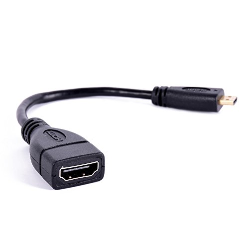 shiningup 1080P HD 15,2 cm schwarz Micro-HDMI-Verlängerungskabel Extender männlich zu weiblich Adapter Kabel-Konverter - 4