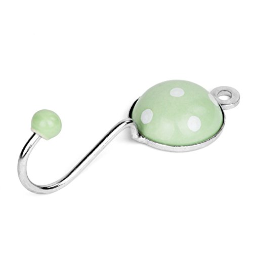 Preisvergleich Produktbild la fraise rouge Wandhaken rund Punkte maigrün / Weiss