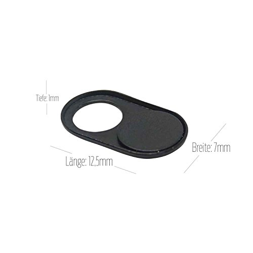 3x schwarze Webcam Covers ultra-flach & selbstklebend | Kameraabdeckung schÃ¼tzt vor Spionage & PrivatsphÃ¤re - Kamera Sticker geeignet fÃ¼r Computer, Laptop, Smartphone, Tablet uvm. von YourMateÂ®