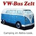 Produktbild VW Zelt blau - Volkswagen Bulli Camping Bus Zelt - Campervan VW Bully 1965 Design - Geschenkidee für VW Freunde