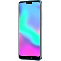 Honor 10 – Smartphone Android (pantalla de 5,84" 19:9, 4G, cámara trasera 16+24Mpx y frontal 24Mpx, 4GB RAM, 64GB ROM, lector de huellas, desbloqueo facial, Octa Core, 3400 mAh), azul