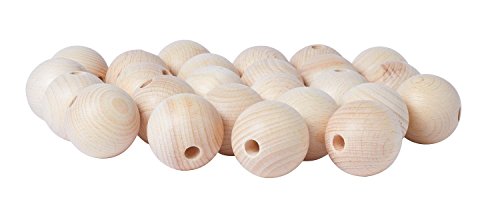 Preisvergleich Produktbild VBS Großhandelspackung 25 Holzkugeln, Ø 40mm, Kugeln gebohrt