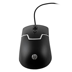 Alternative view of HP M100 USB Wired Gaming Optical Mouse with LED Backlight and Adjustable 1000/1600 DPI Settings, 3 Buttons and Press Life Up to 5 Million Clicks, 1 Year Warranty (3DR60PA, Black)