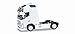 Produktbild Herpa 304047-004 - Volvo FH 16 Gl XL Zugmaschine mit Zwei Lampenbügeln, weiß