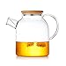 Produktbild Nowakk 1800 ML verdickte Borosilikatglas Transparent Hitzebeständige Teekanne Saft Fu Tee-Set Teekanne Mit Deckel