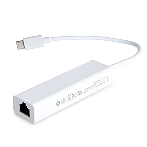 ELEGIANT USB 3.1 Typ C Hub 3 Prot USB 3.0 Hub mit Ethernet Adapter für neue MacBook 12” Chromebook Pixel Nokia N1 und andere Geräte mit USB C Port 0.66 Füße / 20cm weiß - 5
