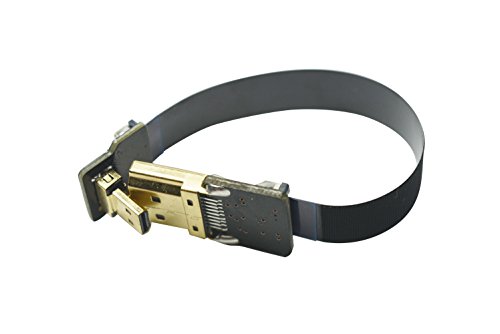 Neue schwarze FPV HDMI Kabel Micro Schnittstelle zu Standard-Schnittstelle für GH4 BMPCC A5000 A6000 A7S A7R 90 Grad DJI 10CM