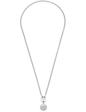 Leonardo Damen-Kette mit Anhänger Darlin's Snowball Edelstahl Glas weiß 80 cm