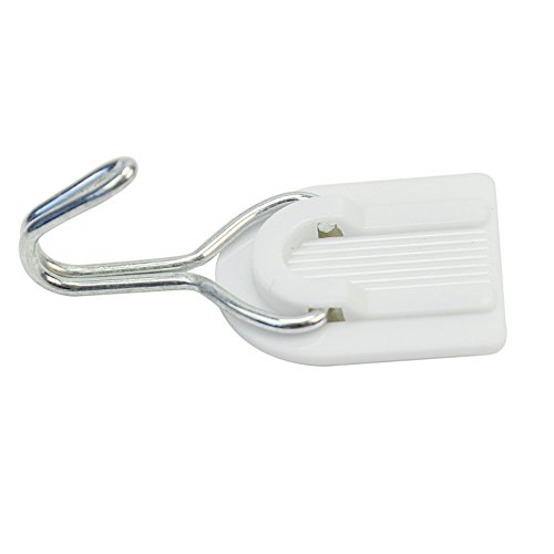 12Stk.Weiß selbstklebende Wandhaken Hanger Kunststoff Klebrigen Tür Haken Halter ,bis 2.0 kg - 5