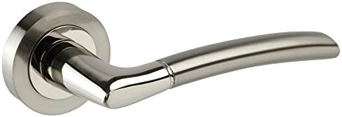 Duo Finished Chrome Door Handles on Rose H750024D