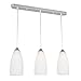 Price comparison product image SPARKSOR Lighting 3-Light Pendant Lamp Glass Ceiling Pendant Lightshade L58xW12xH120cm E27