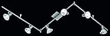 nickel matt KHL LED Strahler Deckenlampe Deckenleuchte Skara G9 6 x 2 Watt 3000k 180cm Gelenksystem Reflektor Schienensystem KH818710