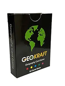 GeoKraft Kids Country Trump Cards Geography Game, Educational Toy, General Knowledge Return Gift for Kids Ages 5-8 Years, 9-12 Year Old Boys and Girls (Multicolor)