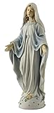 Keramikmasse mit Handbemalung PALAZZO INT , Statue, Statuette Maria, Madonna, Veronese Collection WU76252AA, auf Weltkugel und Schlange Keramikmasse mit Handbemalung