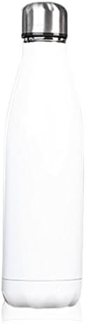 Vacuum Insulated Bottle, 500ml Stainless Steel Coffee Tea Water for Outdoor Sports Travel Keep 24 Hours Cold 12 Hours Hot (White)
