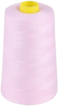 OVERLOCKING THREAD - OVERLOCKER THREAD - POLYESTER THREAD - INDUSTRIAL SEWING THREAD - 4 X 5000 YARD SPOOLS - LARGE COLOUR SELECTION INCLUDING: BLACK WHITE RED BLUE CREAM NAVY PURPLE PINK GREEN GREY BROWN OLIVE SKY GOLD (LILAC 150)
