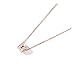 Produktbild ZUXIANWANG Damen Halskette Kette Schlüsselbein Simple Temperament Schüler Mädchen Herz S 925 Silber Schmuck