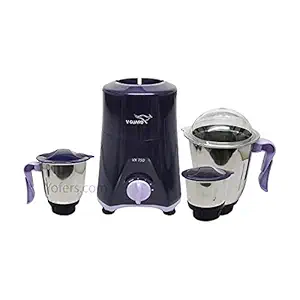 V-Guard Vx750 Mixer Grinder 3 Jar (Bellow Black)