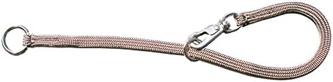 Resco Professional Braided Nylon Snap Choke Collar for Dogs, 12", Fawn