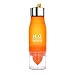 Produktbild HCFKJ 700ML Zitrone Tasse Flasche H2O trinken mehr Wasser trinken Fahrrad Flasche (ORANGE)