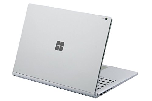 DolDer Microsoft Surface Book Skin "Chrome-Soft-Silver" Designfolie Sticker für Surface Book