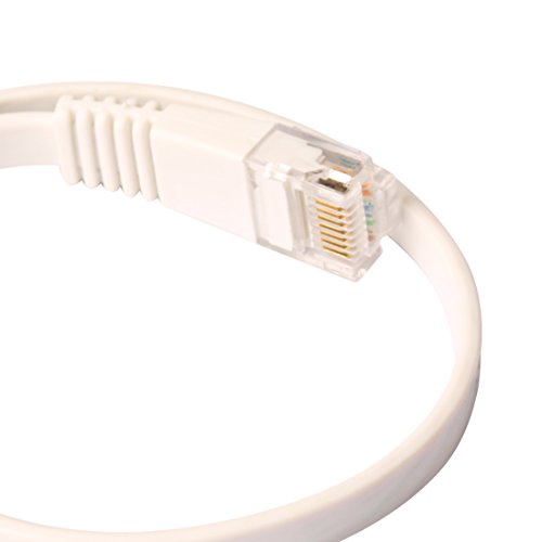 30m – 1 Stück 1000 Mbit/s Gigabit Lan | Flach | Slim | Patchkabel | Verlegekabel Multi Kabel Flach Cat6 RJ45 Snagless Netzwerk Ethernet-Patchkabel Everlasting & höchst zuverlässig Cat6-Ethernet-Kabel unterstützt bis zu 550 MHz und ist am besten für Fast Ethernet, Gigabit Ethernet und 10-Gigabit-Ethernet - 5