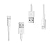 Produktbild Original iProtect® 2x USB Ladekabel u Datenkabel für Apple iPhone SE, 5, 5s, 5c, 6 , 6s, 6s Plus, iPod Touch 5G, iPad Mini 1+2, iPad 4, Air 1+2, iPod Nano 7G in weiß