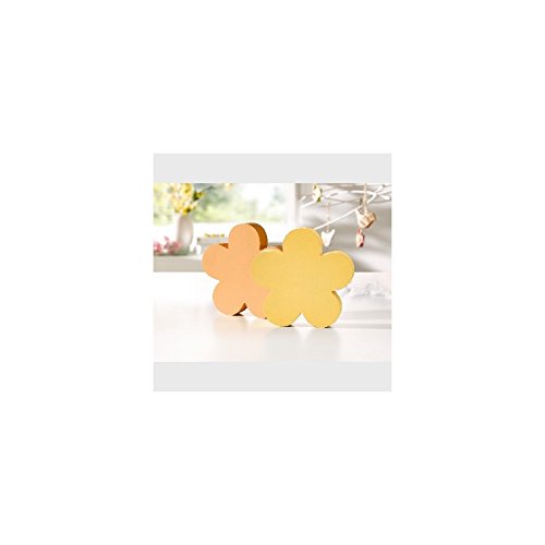 Deko-Blume "Pure" im 2er Set in sattem Orange und Gelb