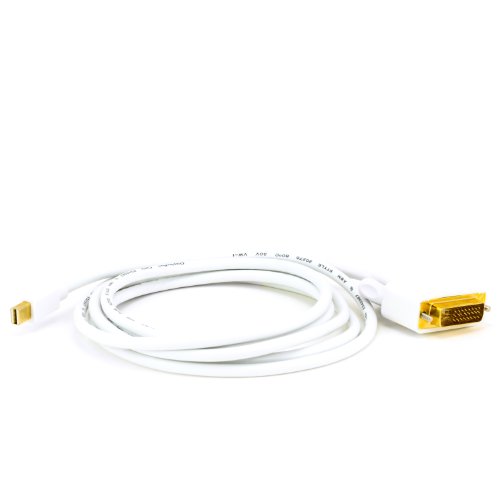 CSL – 1m (Meter) Mini DisplayPort (miniDP) auf DVI Kabel | 1080p | Apple/Lenovo Datenkabel | Zertifiziert | 24K vergoldete Kontakte | PC und APPLE / iMac, Mac, MacBookPro, MacBookAir / Lenovo Thinkpad / Grafikkarten (ATI/Nvidia) - 3