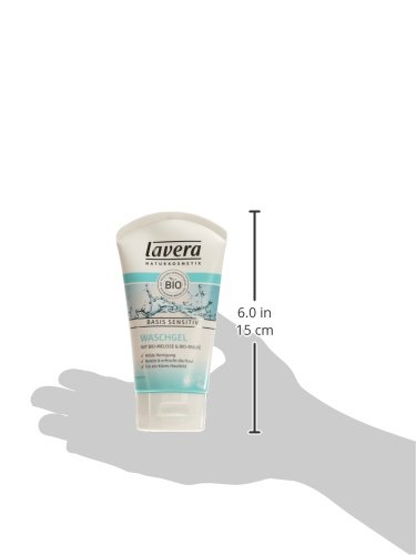 lavera Waschgel basis sensitiv ∙ Mildes Reinigungsgel ∙ Belebt & erfrischt ∙ Klares Hautbild ∙ Gesichtsreinigung ∙ vegan ✔ Bio ✔ Naturkosmetik ✔ Natural ✔ Kosmetik Gesichtspflege 1er Pack (1x125ml) - 4