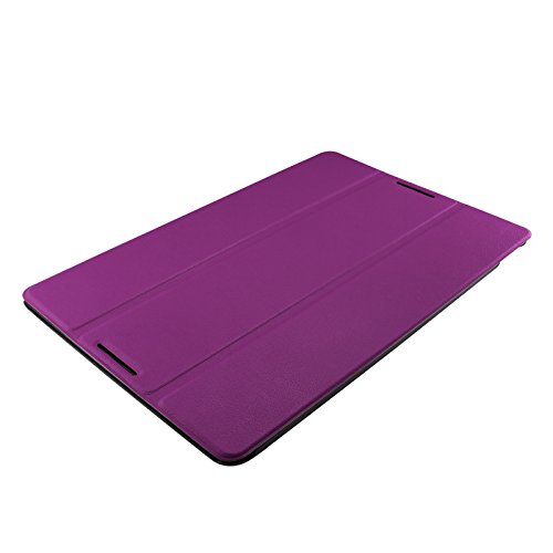 Infiland Lenovo IdeaTab A10-70 Hülle Case-Ultra Dünn Tri-Fold Smart-Muschel PU Leder Ultra Schlank Superleicht Ständer Smart Shell Cover Schutzhülle Etui Tasche für Lenovo IdeaTab A10-70 (10,1 Zoll) (lila) - 8